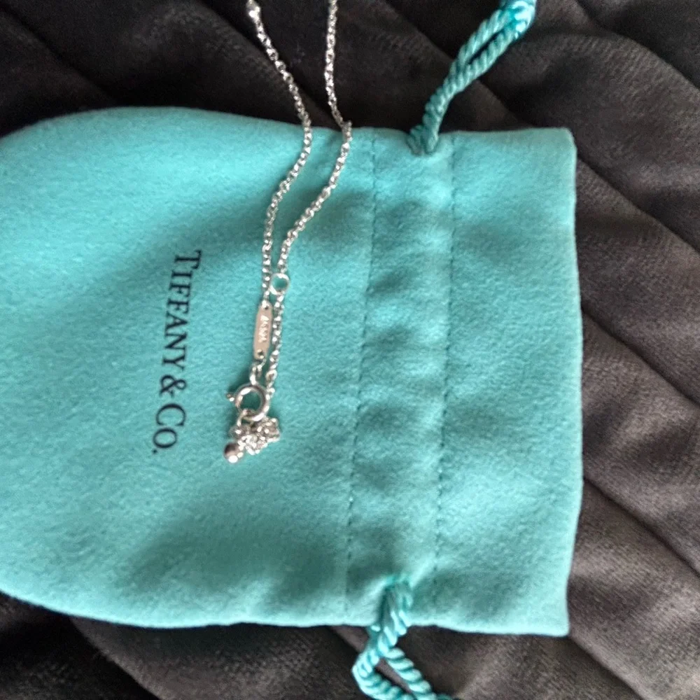 Tiffany & Co. Silver Heart Charm Necklace - Picture 9 of 11
